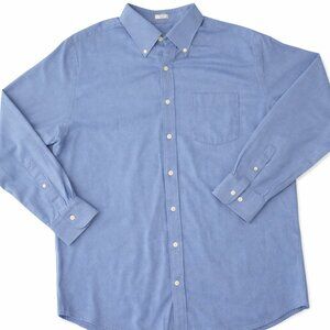 Peter Millar Blue Button Down Shirt | Nanoluxe Easy Care | XL